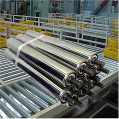 Carrier Rollers Conveyor Belt Pack of 10 Conveyor Rollers for Assembly Lines, Diameter 1 1.3 1.5 2 2.4 Inch Gravity Conveyor Replacement Roller for Supply Line, Galvanised Steel Tube (Diameter 1.3