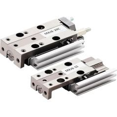 Pneumatischer Zylinder MXJ Serie Miniatur-Gleitzylinder Mini MXJ6-5/10/15 MXJ8-5C/10C/15C/20C, 1 Stück (MXJ6-15)