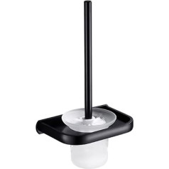 Toilet Brush Holder Bathroom Punch-Free Toilet Bowl Brush Modern Household Modern Toilet Cleaning Brushes 360° No Dead Angle PINTER Brush Set Toilet Brush and Container