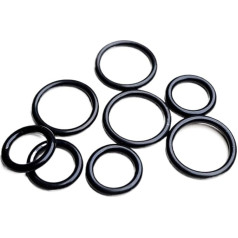 Lip seals O-Ring-Kit CS 1,8 mm hochtemperaturbeständiger NBR-Gummidichtring, ölbeständige Unterlegscheibe, Innendurchmesser 1,8–50 mm Radial seals Rotary seals (Size : ID 43.5mm, Color : 1.8mm200pcs