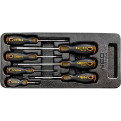 Neo Tools PH skrūvgrieži, 7 gabalu komplekts, ieliktņi