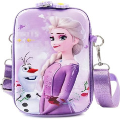 Philoctes Children's Girls' Bag, Children's Handbag, Children's Shoulder Bag for Girls, Small Handbag with Adjustable Strap, Gifts for Children, square purple, shoulder bag