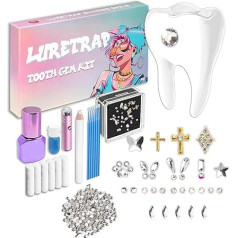 30 Piece Tooth Jewellery Tooth Gem Kit Tooth Jewellery Set Tooth Gems Tooth Stones Set Contains 1440 Rhinestones and 5 Marquise Diamonds