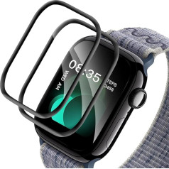 Carantee Pack of 2 Screen Protectors for Apple Watch Series 10 42 mm, Bumper Shatterproof Apple Watch 10 42 mm Screen Protector, Anti-Oil, Anti-Bubble, Anti-Scratch Film for Apple Watch 42 mm