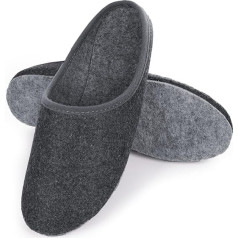 HEYO Felt Mules, Warm Lightweight Slippers for Men and Women, Sizes 36-48