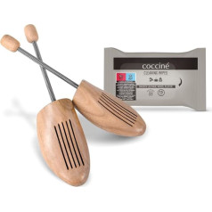 Cocciné Wooden Shoe Stretcher, Extra Strong Shoe Stretcher, Shoe Tree with Steel Spring, Natural Wood Shoe Kink Protector, for All Shoes, Kink Protection, Wooden Shoe Spacer, Wooden Shoe Stretcher
