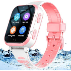 Fitonme 4G Children's Smartwatch with GPS and Phone, Smart Watch Children with WiFi Video Call Camera SOS Real Time Position School Mode Children's GPS Watch for Boys and Girls
