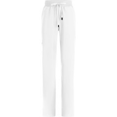 B-well Mauri Medical Slip-On Trousers, Half Jogger, 7 Pockets with Elastic Waist and Back Pockets, Hospital Uniform Trousers with Elastane