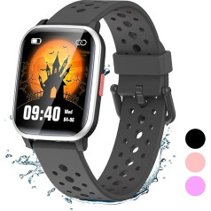 LAMA Children's Smartwatch Fitness Tracker, 1.4 Inch Fitness Watch with Pedometer IP68 Waterproof Children's Watch, Activity Tracker with 20 Sports Modes, Heart Rate Monitor, Sleep Monitor for Boys