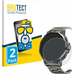 BROTECT Anti-Glare Screen Protector for Tesofit Smartwatch 1.85 Inch (Round) (Pack of 2) Matte Screen Protector Film Anti-Reflection Anti-Fingerprint