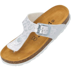 Palado Kos G Leo Children's Mules - Children's Sandals with Adjustable Straps - Made of Finest Suede - Slippers with Natural Cork Footbed