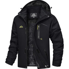 Tacvasen Men's Waterproof, Windproof Winter Jacket, Warm Fleece Lining, Ski/Rain Jacket with Hood