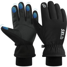 ZENUTA Waterproof Ski Gloves Women Men Warm Winter Gloves Men Women with 5-Finger Touch Screen Cycling Gloves Men Winter