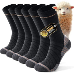 Alaplus Merino Socks Professional Thermal Socks Hiking Socks Warm Socks Men Australia Wolly Padded Trekking Socks Winter Sports Socks Cotton Breathable Running Socks 3 Pairs