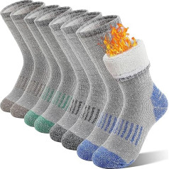 Children's Merino Wool Socks Hiking Socks Thermal Socks Warm Thick Winter Socks for Boys Girls Winter Sports Socks Children's Socks 4 Pairs