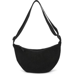 Jiliyote Crossbody Bag Cord Women's Crescent Moon Bag Shoulder Bag Cord Women's Crossbody Bag Women's Cord Shoulder Bag for Work Shopping School Work Shopping