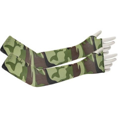 Whakano Arm Sleeves for Children, Arm Sleeves UV Protection, Cooling Breathable Sun Protection, Arm Warmers for Boys, Cycling, Running, Baseball, Outdoor Sports, 36 x 8 x 5 cm, Camo Army Green, 1 Pair