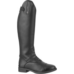 SUEDWIND FOOTWEAR Kids Fun Winter Riding Boots with YKK Zip Vegan Leather Imitation Teddy Fur Unisex Children's Riding Shoes Great Fit Size 29 30 31 32 33 34 35 36 37 38 39 40 41 Black
