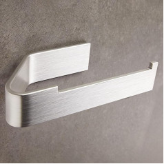 Toilet Roll Holder No Drilling | Toilet Paper Holder for Gluing | Toilet Roll Holder Bathroom | Toilet Roll Holder Self-Adhesive | Toilet Roll Holder Silver | Modern Design