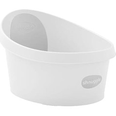 Shnuggle Toddler Bathtub - White with Light Grey Backrest