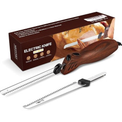 MOVNO Electric Knife, Electric Knife for Meat, Carving Turkey, Bread, Poultry, Filleting, Foam Processing and More, Ergonomic Handle, Electric Knife