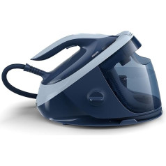Philips Perfect Care 7000 Series PSG7030/20 Steam Iron Station - Removable 1.8 L Water Tank, 2100 W, Optimal TEMP, 8.0 bar Steam Pressure, 600 g/min Steam Bump, Extremely Light and Quiet, Dark Blue