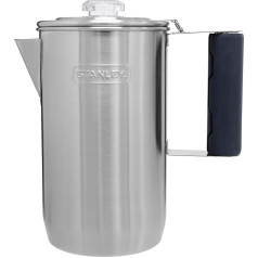 STANLEY Unisex Adult Cool Grip Camp Percolator, Stainless Steel, 1.1QT