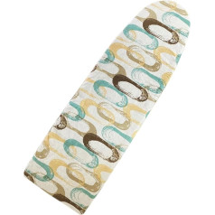 Universal Ironing Board Cover 723, Size 140 x 60 cm, Cover Made of 100% Cotton with Elastic Band for Perfect Hold on the Ironing Board, Heat Resistant up to 200°, Made in Italy (Beige and