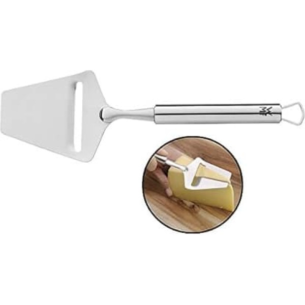 WMF Profi Plus cheese slicer, 24 cm, cheese cutter, Cromargan stainless steel, partially matte, dishwasher-safe