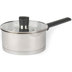 Russell Hobbs RH01163EU Excellence 18 cm Saucepan with Lid, 2 L Saucepan with Glass Lid, Highly Polished Saucepan, Induction Pan, Dishwasher Safe