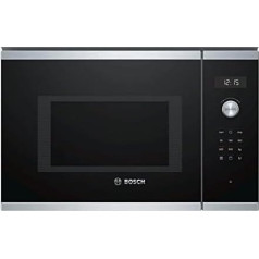 Bosch BEL554MS0 Series 6 Built-In Microwave / 900 W / 25 L / Turntable 31.5 cm / Left Door Hinge / Stainless Steel / AutoPilot 8 / Grill Function
