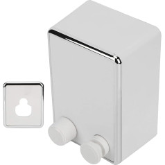 Retractable Washing Line Wall Mounted Stainless Steel Washing Line (White)