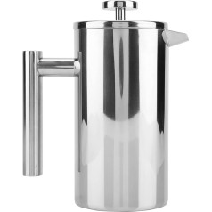 Press Coffee Pot, French Press Coffee Maker, Double-Walled Stainless Steel Coffee Maker, French Press Teapot with Filter (800 ml)