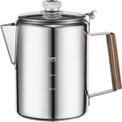 Percolator Coffee Maker for Camping Coffee Maker Percolator Stainless Steel Coffee Maker Camping Outdoor Home 9 Cups