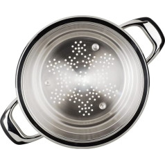 Warmcook Insert Vapeur Ecovitam 2030.20 Steamer 20 cm with Side Handles Stainless Steel 18/10