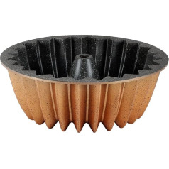 Fun Cooking Stern Bundt Cake Tin, Round Non-Stick Cake Tin, 26 cm, Yellow, Perfect for Bundt Cake, Made in Türkiye