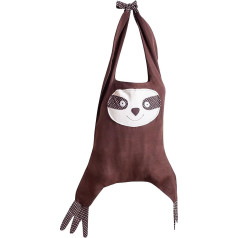 Laundry Bag Laundry Bag Storage Dirty Laundry Sloth Brown 39 x 36 cm Cotton Fair Trade Ringelsuse