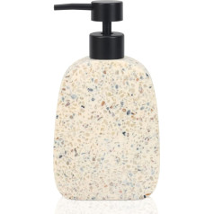 Asashizen Classic Terrazzo Retro Resin Soap Dispenser Bathroom, Easy to Fill and Clean, for Kitchen Sink, Refillable Shampoo and Conditioner Bottles