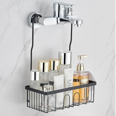 Hoomtaook Shower Shelf No Drilling Shower Shelf for Hanging Shampoo Holder for Shower SS304 Stainless Steel Shower Basket for Hanging Shower Holder Shower Basket No Drilling Shower Shelf Hanging 26 x