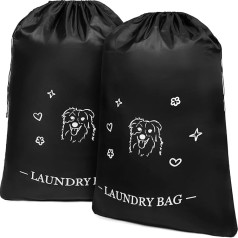 Large Laundry Bag for Dirty Clothes: Travel Laundry Bag for Dirty Clothes, Black