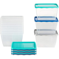 Kigima Food Storage Containers with Labelling “Fleisch / Fisch / Gemüse”, (German language for [Meat/Fish/Vegetables]) Various Sets