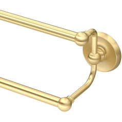 Designer II Brass Brass Double Towel Rail 24