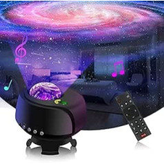 The largest coverage area starry sky projector, LED Galaxy projector, with changing nebula and galaxy shapes, night light, starry sky (galaxy projector)