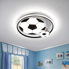 LED Ceiling Lights for Children Football Ceiling Lamp Bedroom Lamp 3000-6500 K Dimmable with Remote Control Night Light Function 65 W for Children's Room Lamp Teenager's Room Boys and Girls Room 50 cm