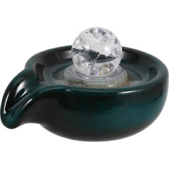 Ciieeo Circulation Outlet of Fountain Spucker Water Fountains Indoor Zen Fountain Fountain Decoration Garden Water Fountain Water Sprayer Pond Spucker Blue Ceramic