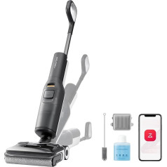 Roborock F25 ACE Wet/Dry Vacuum Cleaner, Cordless Vacuum Cleaner and Mop, 20,000 Pa Hard Floor Cleaner with Zero Tangle, 90°C Hot Air Quick Drying, Electric Mop, 180° Lie Flat, WiFi
