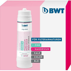 BWT Water Filter AQA Drink Zinc + MP200 Filter Candle with Zinc & Magnesium Water Filter Drinking Water Filters Lime, Chlorine, Lead & Copper