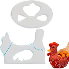 Egg Basket Template Set, Cute Chicken Basket, Egg Basket, Desk Decoration, Chick Storage Basket, Template, Cutting Ruler, DIY