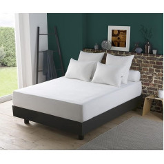 DODO 001058_025 Absorbent Anti Dust Mite Mattress Protector Single Bed Mattress Protector Ruby Red Cotton Fleece Machine Washable at 40°C 80 x 200 cm