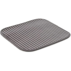 Gözze - Non-Slip Soft Bath Mat, 100% Polyester, 50 x 45 cm - Anthracite